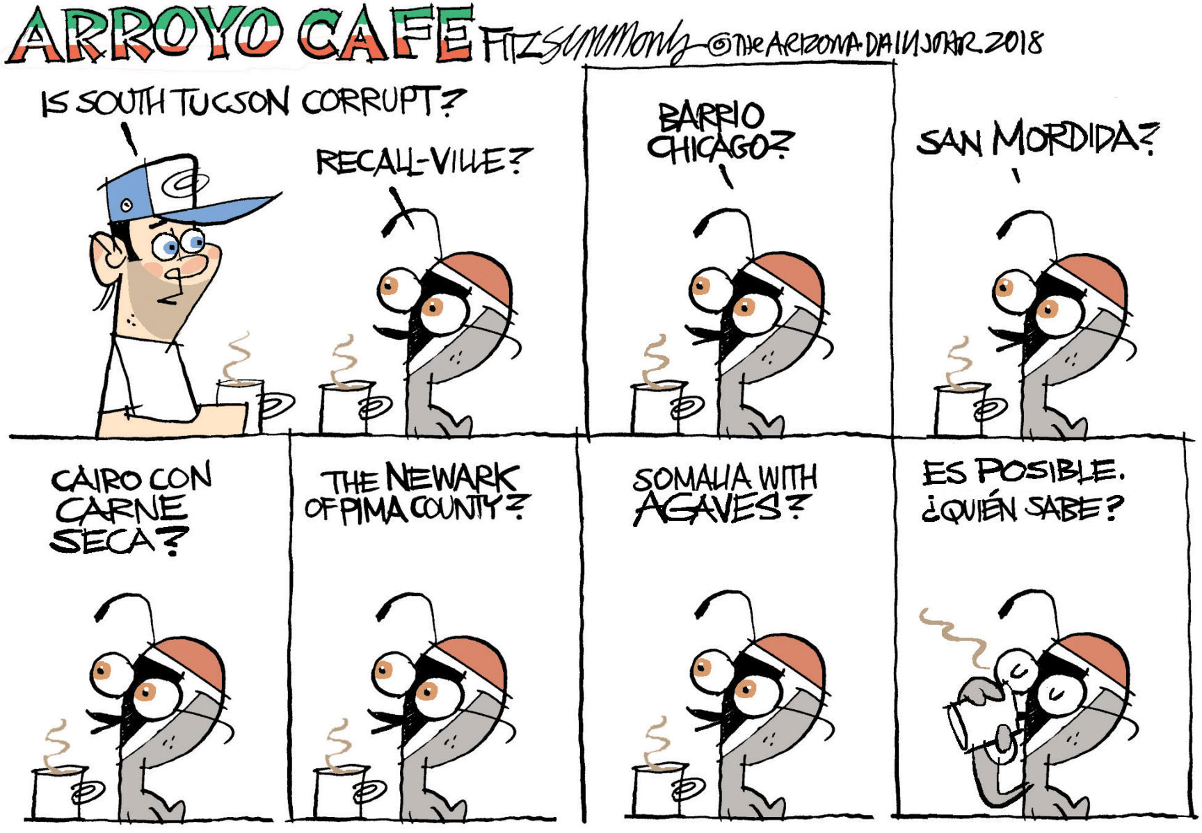 Daily Fitz Cartoon: South Tucson